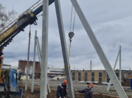 установка анкерной опоры